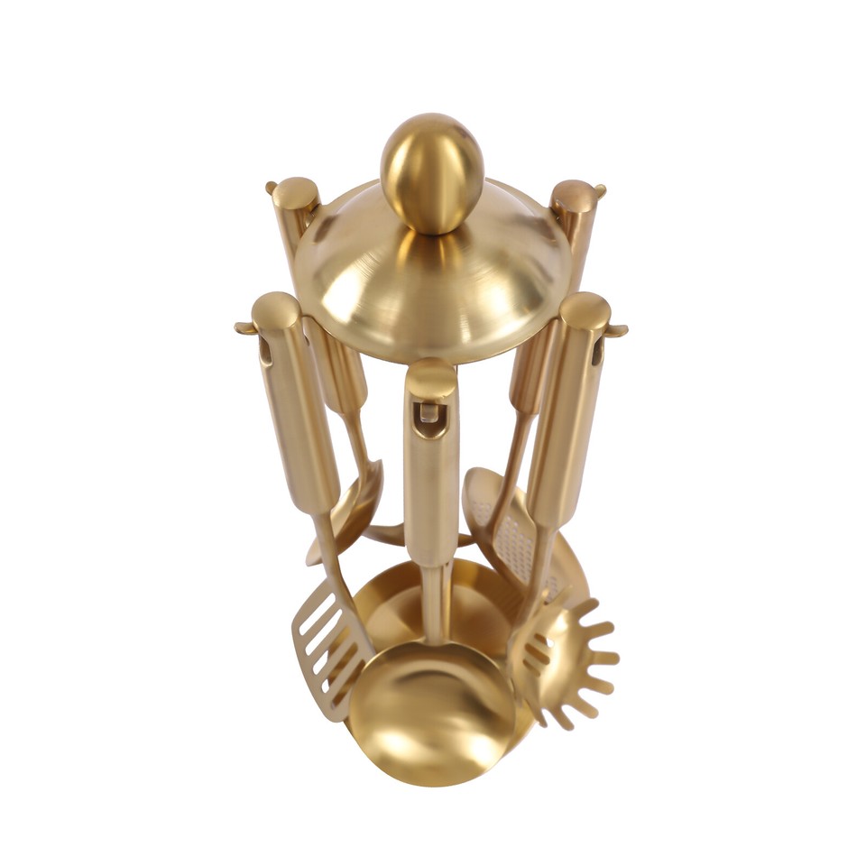 7x Stainless Steel Serving Set Kitchen Cooking Utensil Tool Server