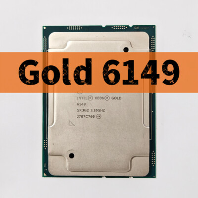 Intel Xeon Gold 6149 SR3G2 3.10GHz 16 Cores 205W C621 LGA-3647 CPU Processors