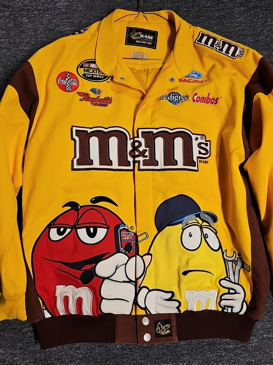 m&m's レーシングジャケット CHASE XL 古着 00s CHASE 「m&m's」 豪華 企業 刺しゅう レーシング