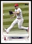 2022 Topps Baseball Card Mike Trout A Los Angeles Angels #27