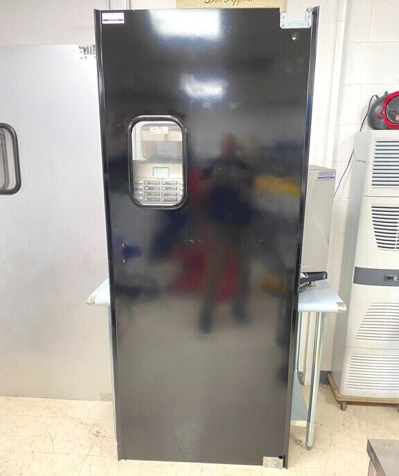 Door/ # 7 / Swing Eliason Commercial Kitchen/ Aluminum/ 36'' x 84'' Black