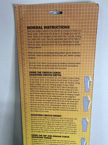 Lot B-Oleyar Designers Curve Inseam Hip Crotch Curves Sewing Alterations 2 New - Picture 5 of 9