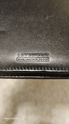 Levenger Fine Leather Tools Portfolio Organizer Black Document Holder