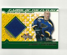 2002-03 Bowman Young Stars Fabric Of The Future Game Worn Jersey Insert Cards