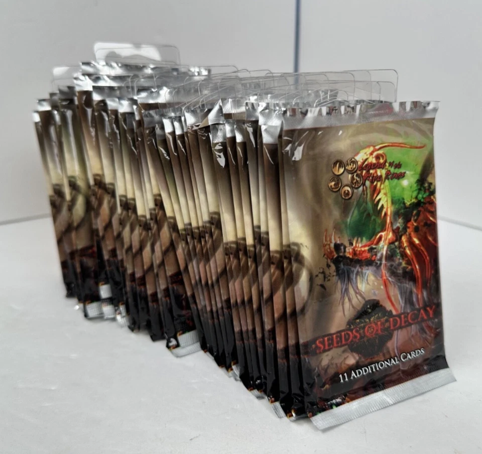 Lote de paquetes de refuerzo Legend of the Five Rings - Semillas de descomposición (35 paquetes, 2012) Foto 2 de 4