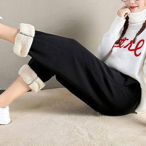 Sherpa Pants Women's Fleece Lined Jogger Pants Warm Sweatpants Thermal Small - Picture 4 of 8