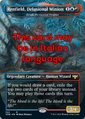 MTG ERUTH GEQUÄLT PROPHET FOIL EX RENFIELD DELUSIONAL MINION DRACULA VOW D IT
