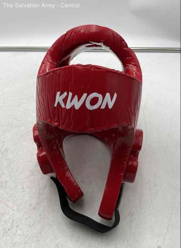 Kwon Red Adjustable Strap Martial Arts Sports Head Guard Helmet Size X-Large