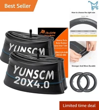 20 Inch Fat Tire Inner Tube Heavy Duty Butyl Rubber Schrader Valve Bike