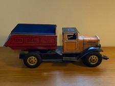 Louis Marx Tin Battery Operated Tin Toy Dump Truck Large Toy MA-70