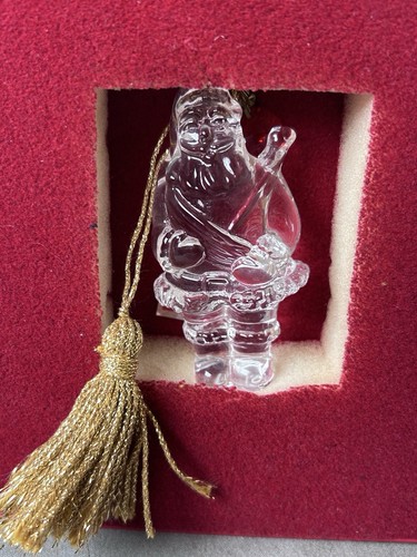 Marquis By Waterford Crystal Santa Claus Christmas Ornament 4th In Series box 3" - Picture 1 of 3