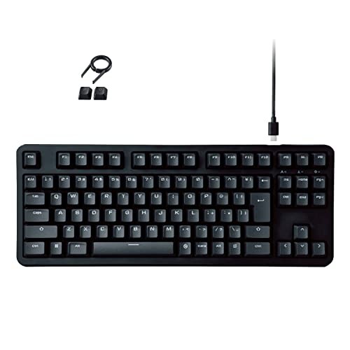 ELECOM Gaming Keyboard Wired V-custom VK210S Tenkeyless Mechanical Neo Clutch Ke - 第 1/7 張圖片