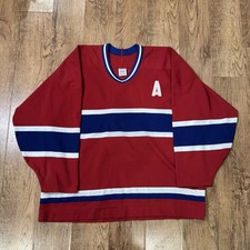 CCM Vintage Montreal Canadians XL NHL Hockey Blank Jersey Captain 