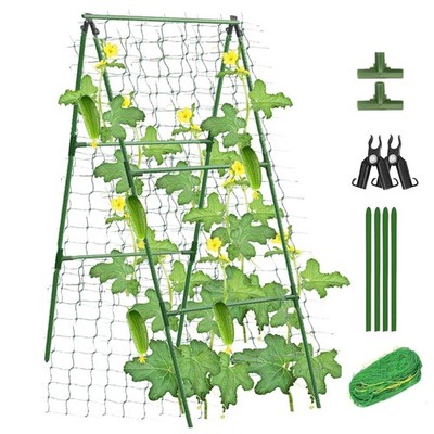 Garden Cucumber Trellis for Climbing Plants Outdoor, 47X16 Inch a Frame Cucumber