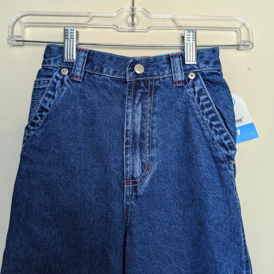 Pantalones de mezclilla vintage Greendog 2001 holgados carpintero doble rodilla jóvenes talla 7 nuevos con etiquetas Foto 4 de 4