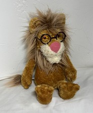 VTG Between The Lions by Eden Theo Lion Stuffed Animal 14" Brown Furry Plush Toy