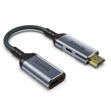 HDMI to DisplayPort Adapter, 4K60Hz HDMI Source to DisplayPort Monitor Uni-Di...