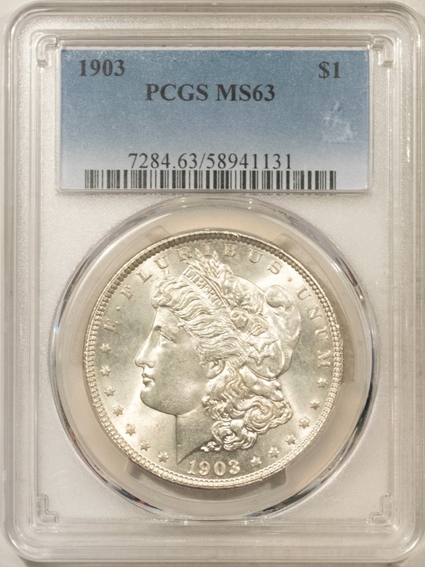 1903 $1 MORGAN DOLLAR - PCGS MS-63, 64+ QUALITY! PREMIUM QUALITY!