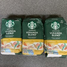 3 Packages Of Starbucks Veranda Blend Ground Coffee  Blonde Roast 12 Oz Each 9.44 per pound