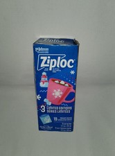Ziploc Limited Edition Create Holiday Memories 3 Designs Bags, Christmas Baking