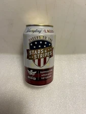 YUENGLING LAGER CHEERS TO THE STARS AND STRIPES 12OZ. BEER CAN. PENNSYLVANIA