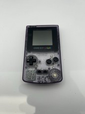 Nintendo Game Boy Color Atomic Purple Clear System Handheld Console TESTED