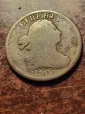 1808 Draped Bust Copper Half Cent, Philadelphia     inv02    p120