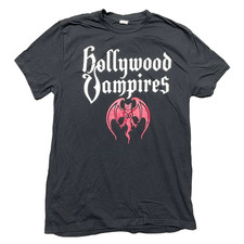 Hollywood Vampires Shirt Band Tee Concert Tour Promo Album Metal Rock USED