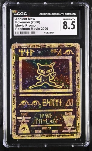 CGC 8.5 Ancient Mew 2000 Movie Promo Reverse Holo SWIRL Pokemon Card