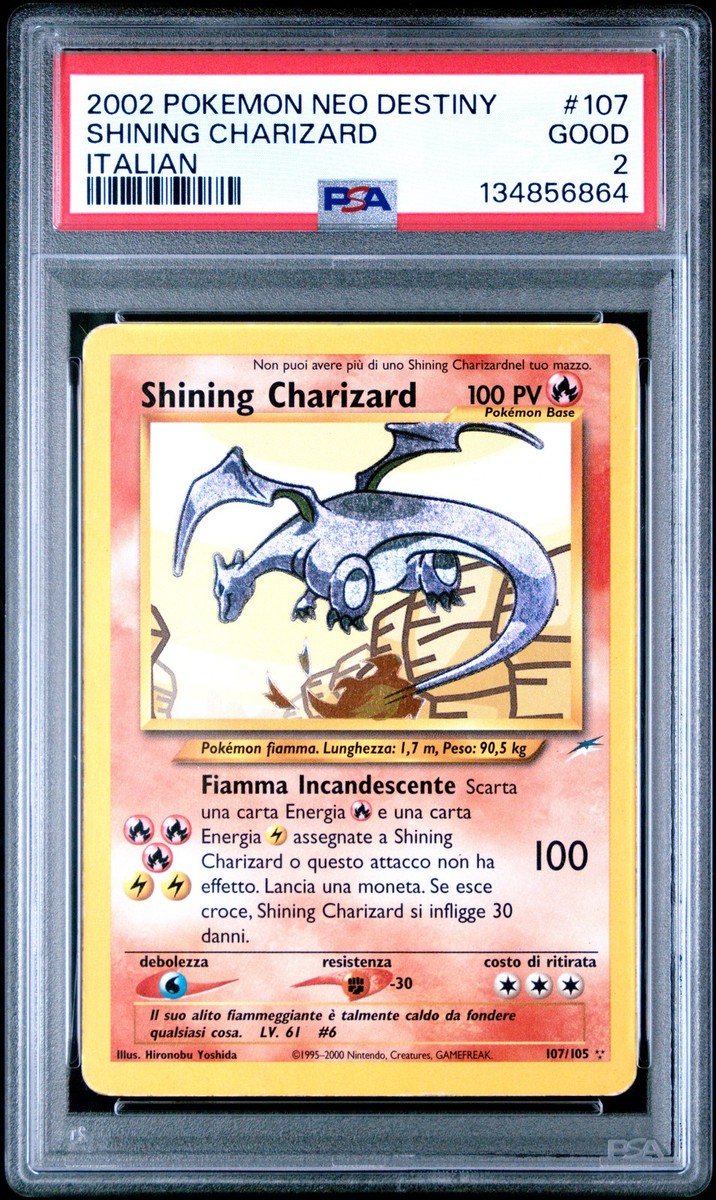 2002 POKEMON NEO DESTINY ITALIAN #107 SHINING CHARIZARD PSA 2 | eBay