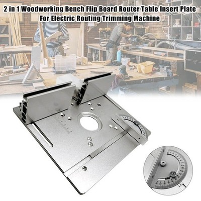 Woodworking Bench Flip Board Router Table Plate For Electric Trimming Machine