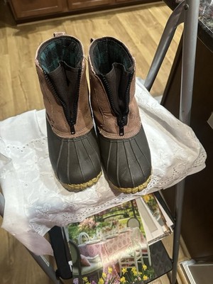 RED HEAD Duck Hunting Brown 3M Thinsulate Front Zip 200 Gram Boots Men s Size 9