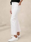 Banana Republic High Rise Stretch Bootcut Cropped Jeans in White Size 18 ~ NEW — photo 1