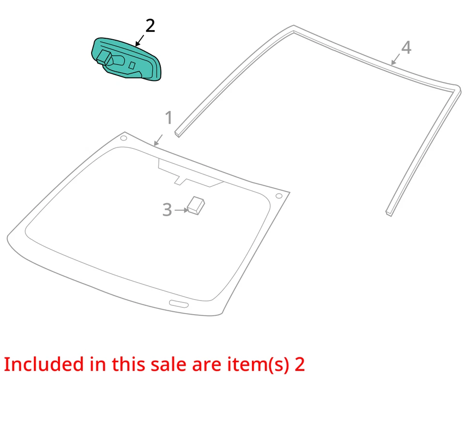 Espejo retrovisor interior Pontiac G6 2005-2010 OEM DWQD8 Foto 2 de 3