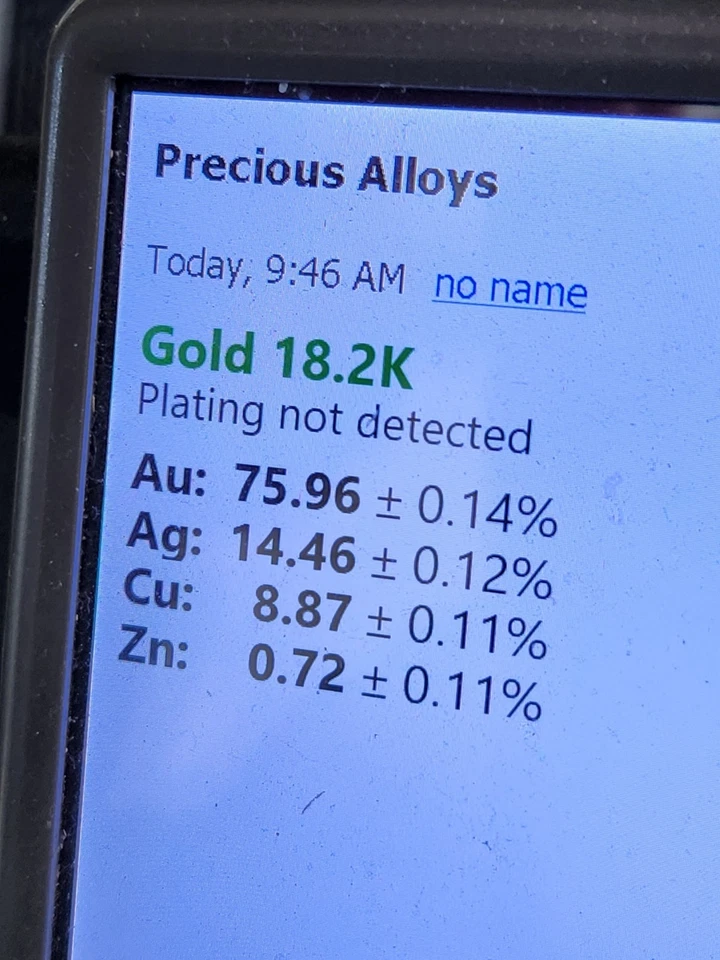 Кольцо с геометрическим каналом из 18-каратного золота с натуральным сапфиром и бриллиантом LEVIAN размер 7,75 - Изображение 2 из 4