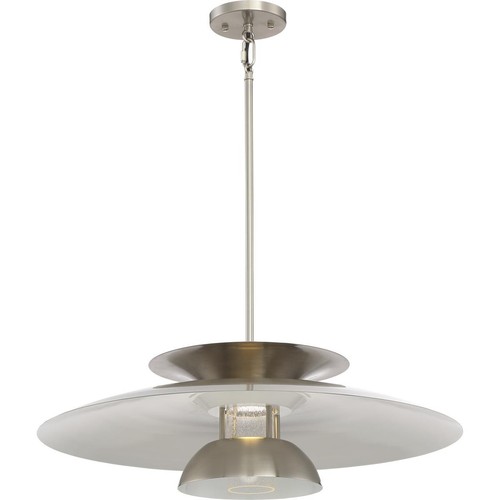 Nuvo Lighting 62/618 Atom LED Brushed Nickel Pendant Ceiling Light