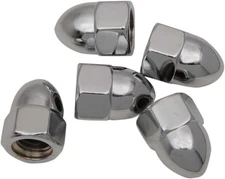 Drag Specialties Chrome Acorn Nuts- 1/2in.-13 - MPB111