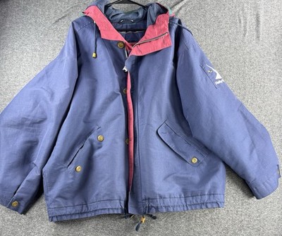 Helly Hansen Sailing Jacket Men s Size Large Vintage Y2K Preppy Yachting Blue