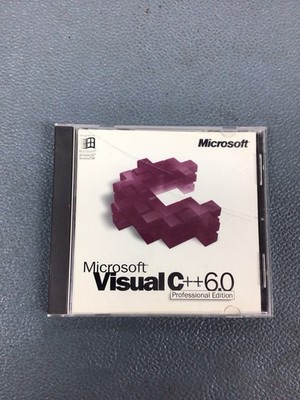 Microsoft Visual C++ 6.0 Computer Software Used Professional Edition CD Windows