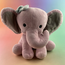 Bedtime Originals Twinkle Toes Pink Plush Elephant Stuffed Animal Hazel Toy SOFT