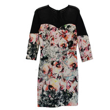 MARCIANO GUESS authentic elegant mid length dress Floral print party dress