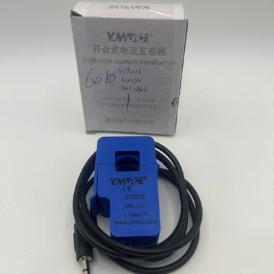 NEW SCT-013-020 1M Long 3.5mm Output Cable Split-core Current Transformer 60A/1V