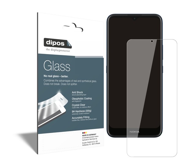 2X Schutzfolie FüR Nokia C20 - Anti-Shock 9H Folie Dipos Glass Kunststoffglas-image