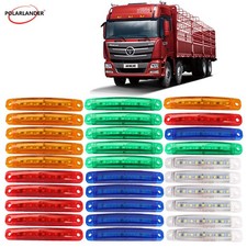 30pcs 12-24V universal 1Wx9 truck side light in 5 colors 9led long bright
