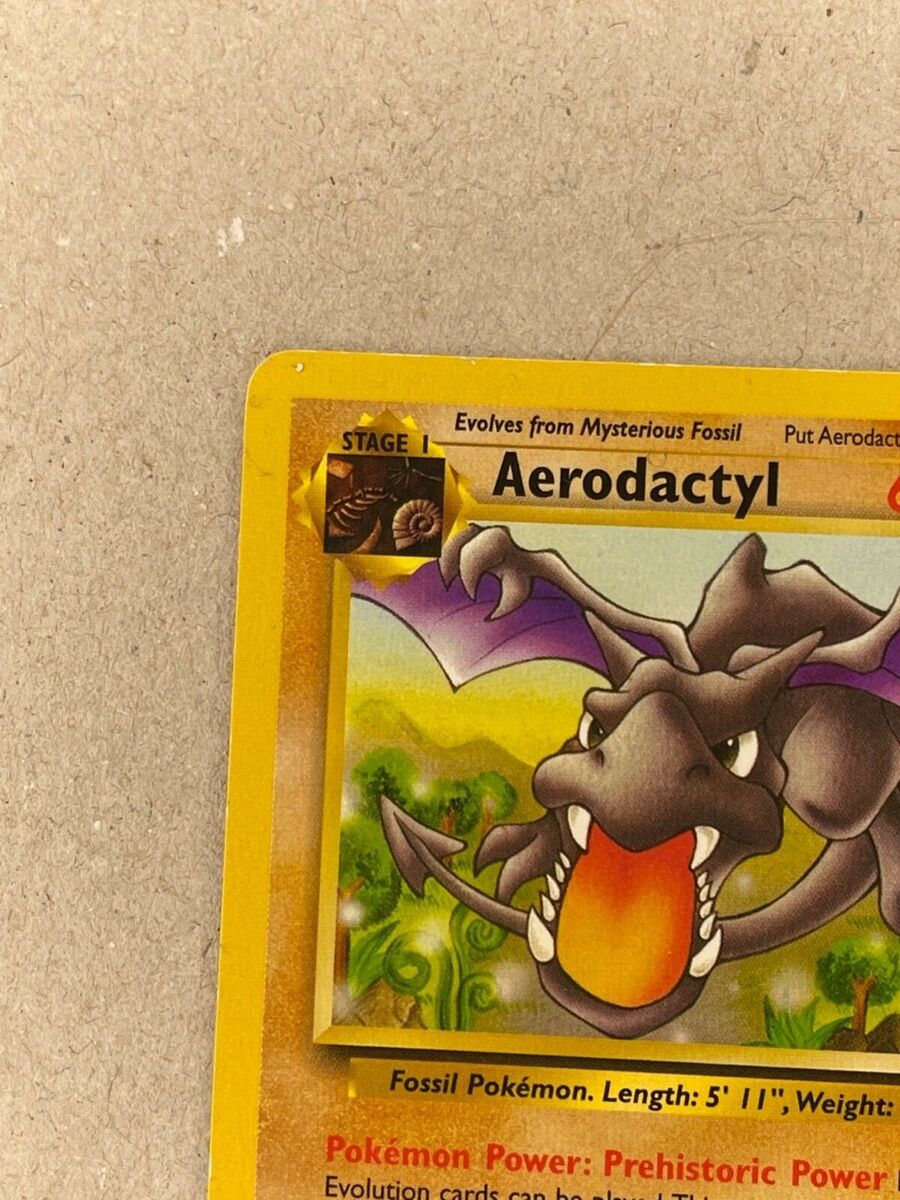 Pokemon Fossil Rare Card - Aerodactyl 16/62