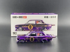 Kaido House x Mini GT Datsun 510 Pro Street Anniversary Purple Chrome #138 1/64