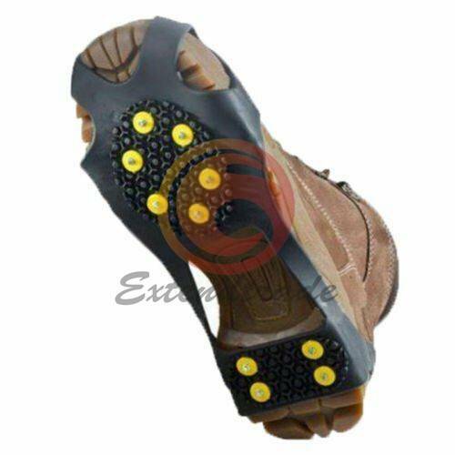 Anti-Slip Snow Ice Silicone Shoes Cover Grippers Spikes Grips Climbing Crampons