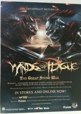WINDS OF PLAGUE "The Great Stone War" ~ Magazine PRINT AD deathcore 2009