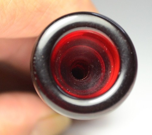 CONN Visible Embouchure Trumpet Mouthpiece Red Transparent Bakelite BI-421 Vtg - Picture 12 of 15