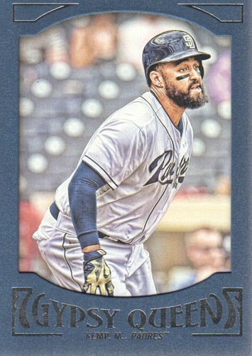 2016 Topps Gypsy Queen Framed Blue #54 Matt Kemp - 第 1/2 張圖片
